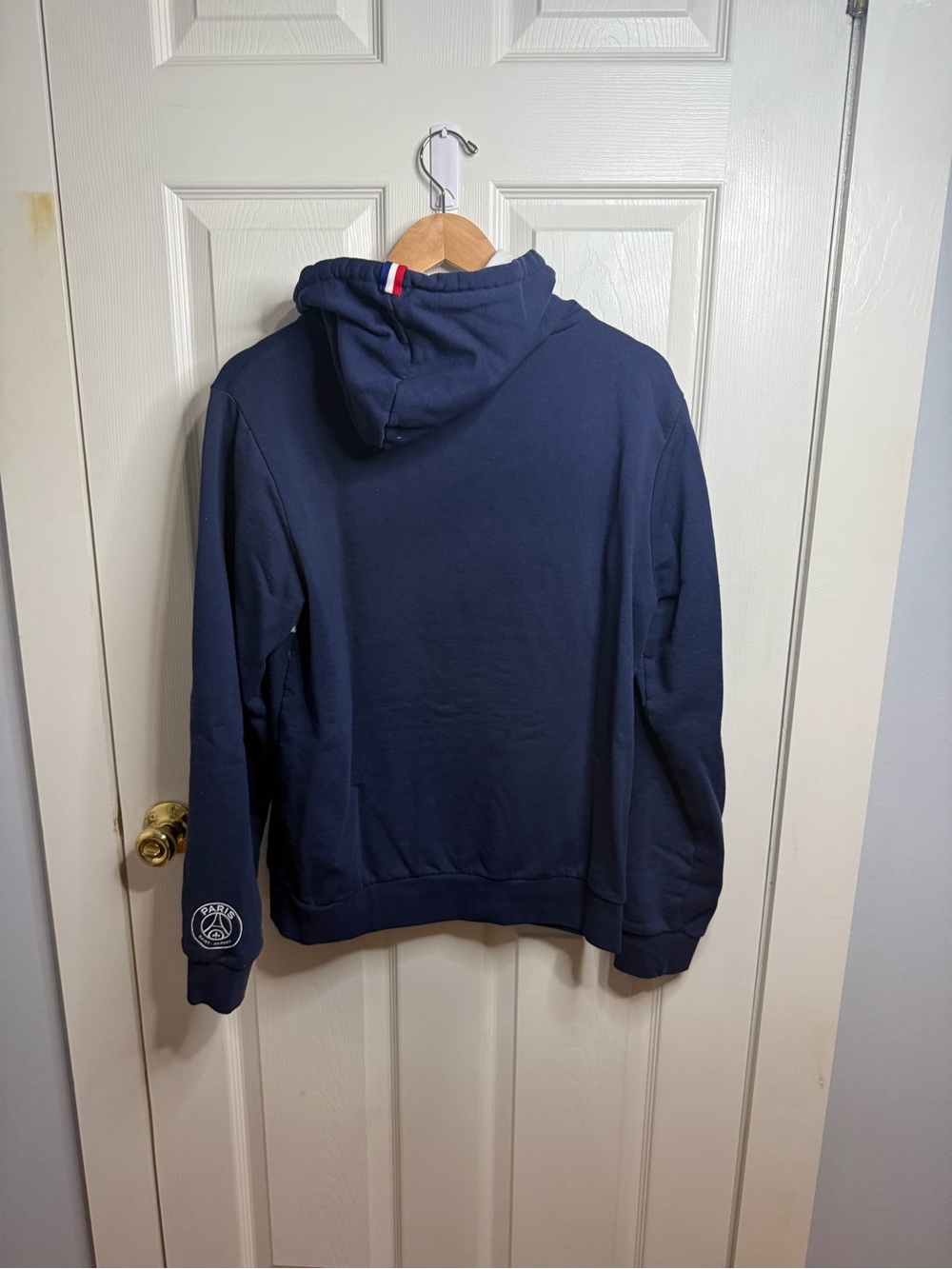 Nike Paris Saint-Germain PSG French Terry Hoodie Navy/Red Sz M - Picture 4 of 4